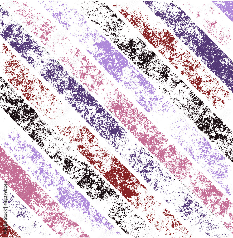 Poster colorful vector brush srokes texture. distressed uneven background made of lines of different colors