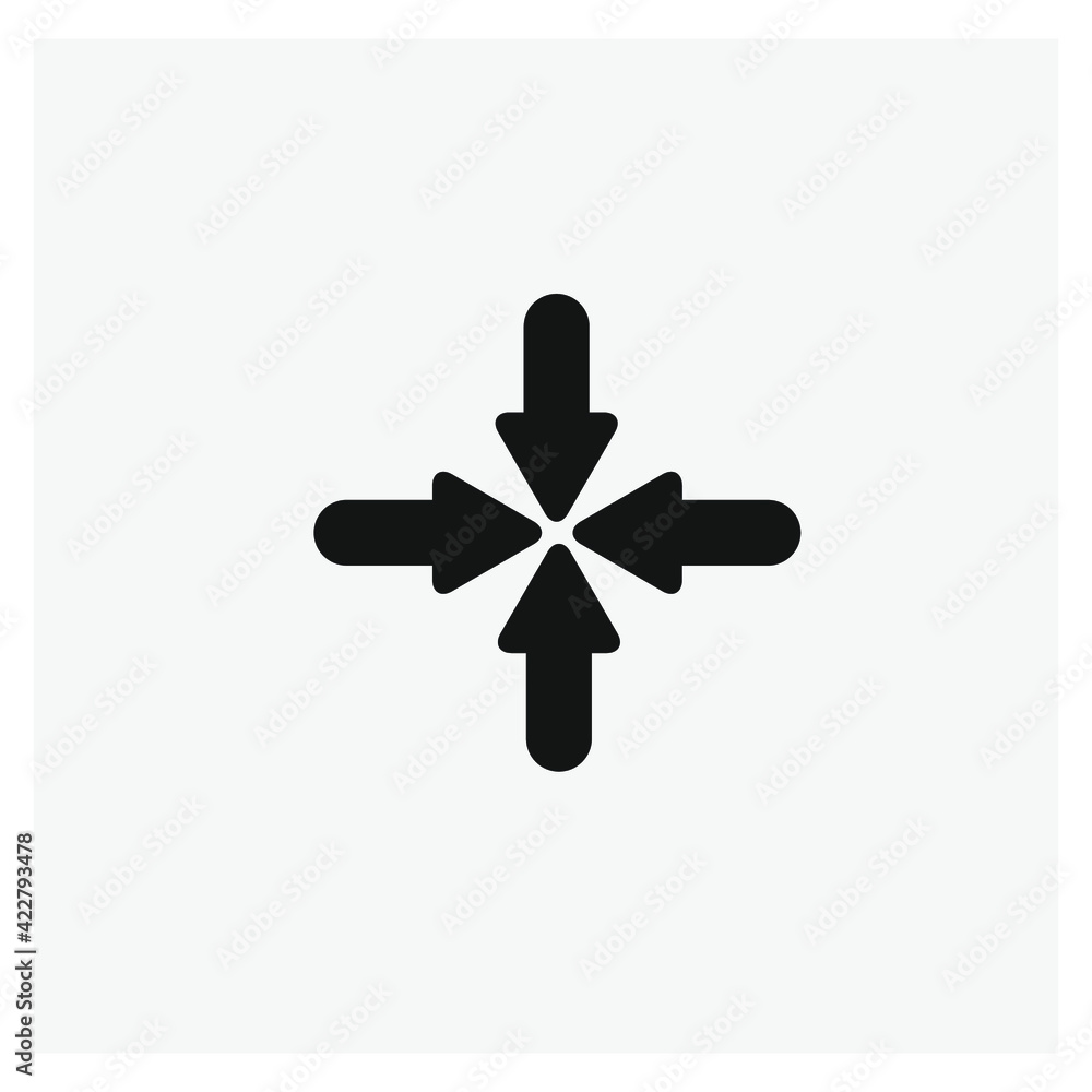 Poster arrow vector icon. editable stroke. linear style sign for use on web design and mobile apps, logo. s