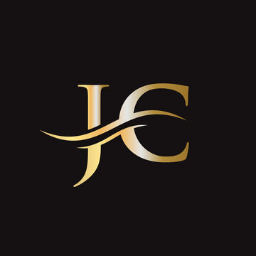 JC logo design. Initial JC letter logo design.