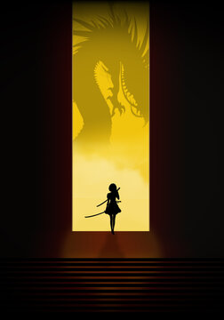Guardian of the Gate silhouette art