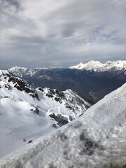 Mountains and snow in Sochi