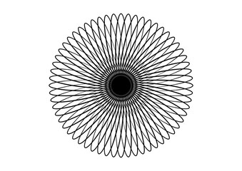 Motif en forme d'ellipses concentriques