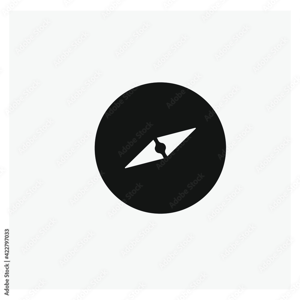Poster compassvector icon. editable stroke. linear style sign for use on web design and mobile apps, logo. 