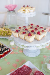 delicious canapes and snacks on the table