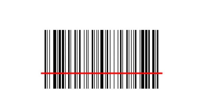 barcode scanning. 4K video illustration . 