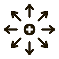 search everywhere icon Vector Glyph Illustration