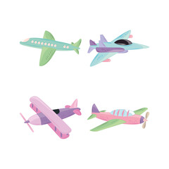plane different set