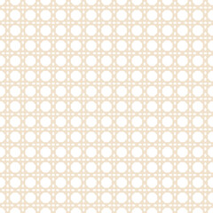 Vector geometric seamless pattern. Decorative beige background.