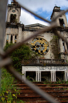 Old and abandoned church in Puriscal, Costa Rica. 