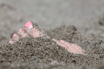 foot in the sand