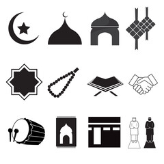 Simple Set of ramadan Related Vector. Islamic Line Art Icons. Ramadan Kareem Line Vector Icon. Editable Stroke