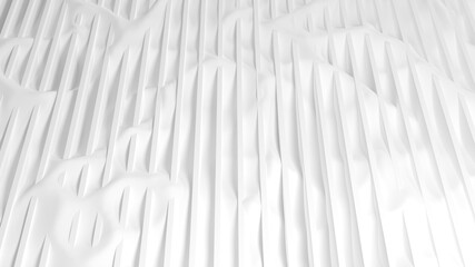Abstract 3d background. White neutral backdrop
