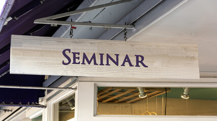 Street Sign to Seminar