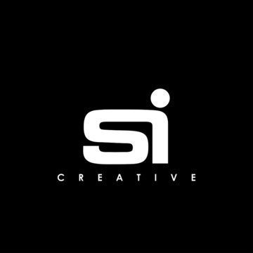 SI Letter Initial Logo Design Template Vector Illustration