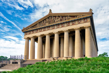 The Parthenon in Nashville, Tennessee is a full scale replica of the original Parthenon in Greece....