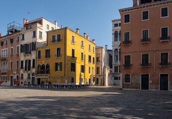 Naklejka na ściany i meble Venice. City landscape places of Interest. Italy.
