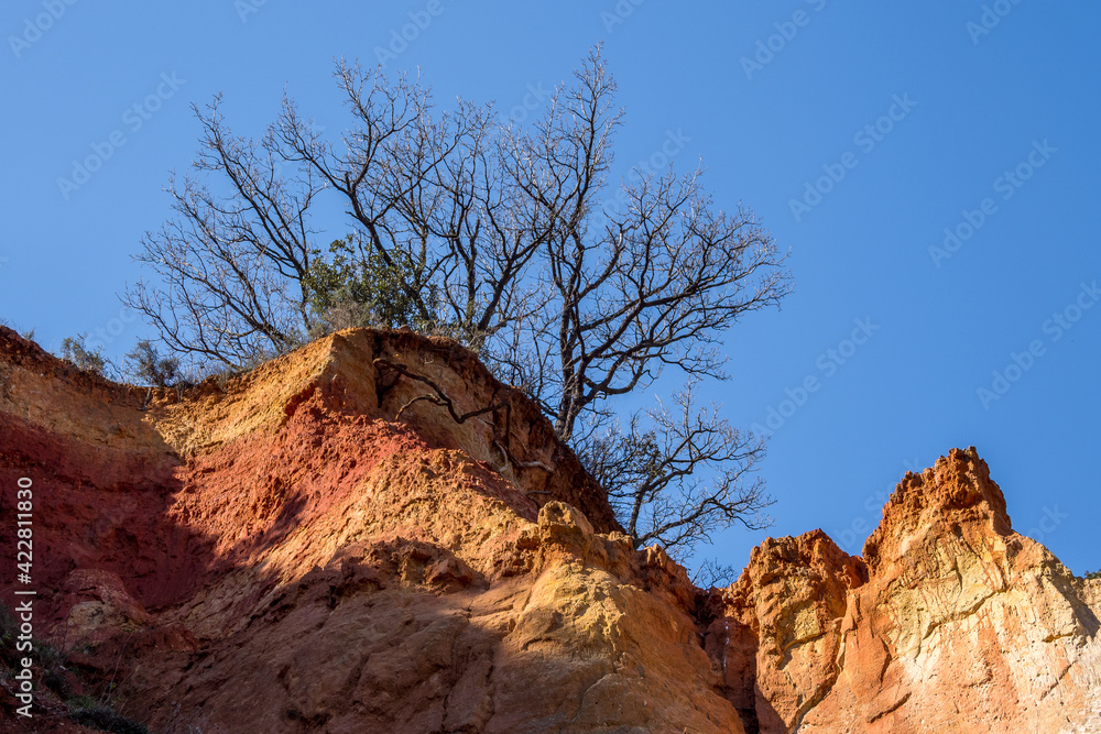 Wall mural Mineral provencal landscape with rocks offering many colors