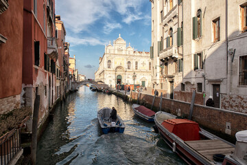 Fototapeta na wymiar Venice. City landscape places of Interest. Italy.