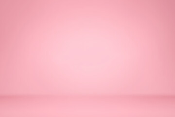 Pink color background. Pink empty space studio room for display product ad website