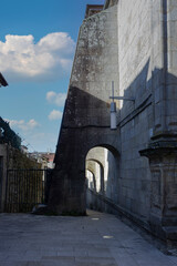 Fototapeta na wymiar Stone arches of a fortification