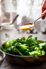 Fresh Green Salad with French Vinaigrette 