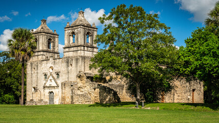 Fototapeta na wymiar Historic Mission Concepcion National Park Service San Antonio Texas
