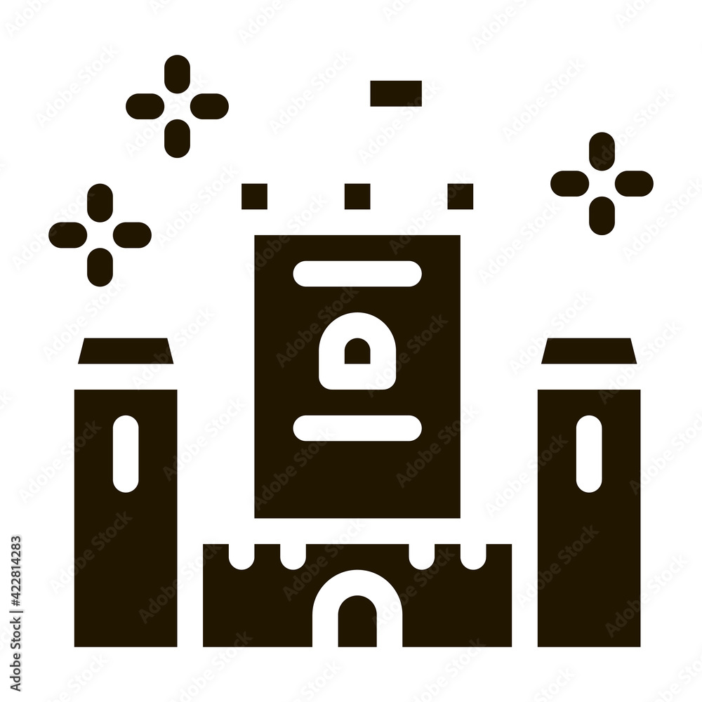 Canvas Prints princess castle icon Vector Glyph Illustration