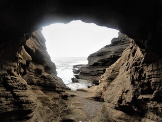 Lava tube in Hawaii