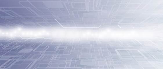 internet digital security technology concept for business background. Lock on circuit board