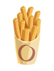 Potatoe French fries vector illustration