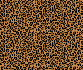 Abstraction leopard vector background, seamless pattern. Cat skin.