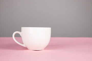 coffee or tea cup on the table