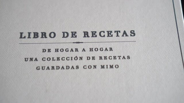 Recipe book to fill with your best creations from a great chef.