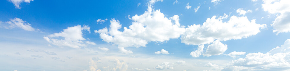 Obraz na płótnie Canvas blue sky background with tiny clouds. panorama