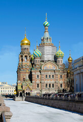 Fototapeta na wymiar Cathedral of the Savior on Spilled Blood in St. Petersburg, Russia