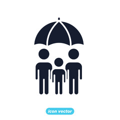 life insurance icon. family insurance symbol template for graphic and web design collection logo vector illustration