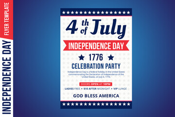 Fototapeta na wymiar Happy independence day 4 th july, United states of america day. United states of america independence day. 4th july Happy independence day flyer design template. USA symbol, fourth of july Independenc