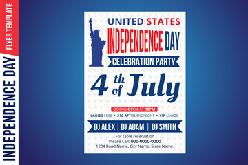 Happy independence day 4 th july, United states of america day. United states of america independence day. 4th july Happy independence day flyer design template. USA symbol, fourth of july Independenc