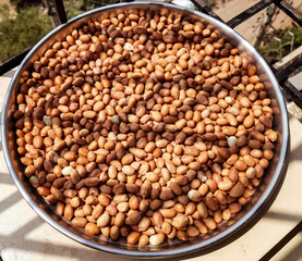 peanuts grain in the plate