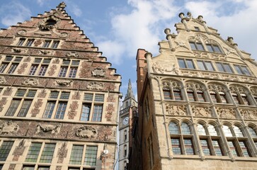 Tower and buildings in Ghent, Belgium