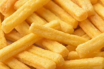 Puffed wheat sticks