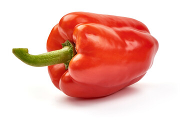 Fresh paprika, Bell Pepper, isolated on white background. High resolution image