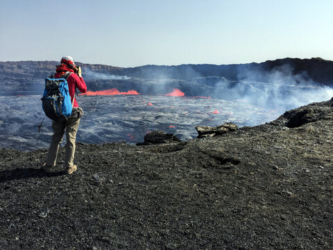 Volcan Erta Ale, d&eacute;sert de Danakil, &Eacute;thiopie