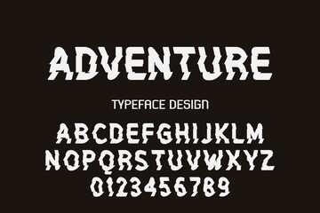 Fototapeta na wymiar typeface vector design, alphabet font, gray and white style