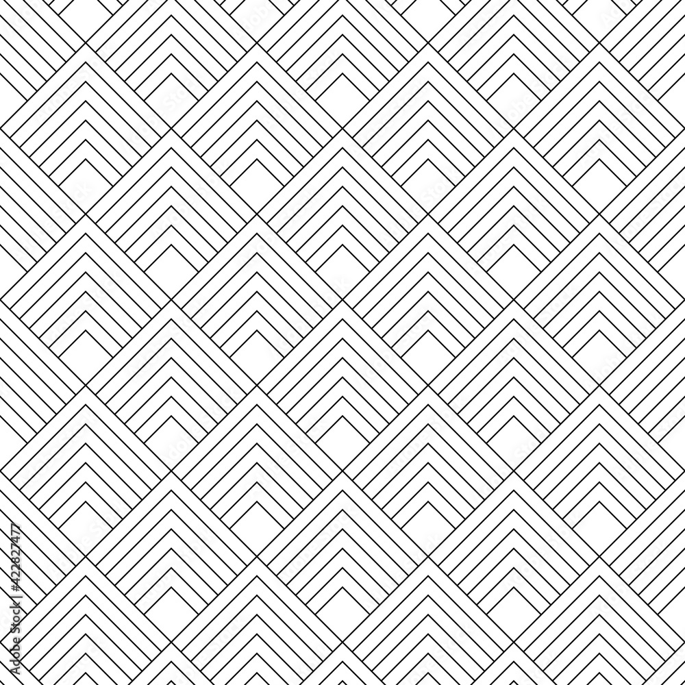 Aufkleber abstract mountains pattern. abstract lined pattern. vector seamless mountains.
