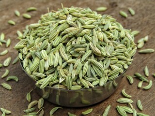 Fennel seeds stock photo