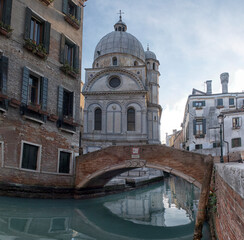 Fototapeta na wymiar Venice. Italy. An empty city without tourists. City landscape.