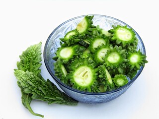 A bowl of Bitter melon 