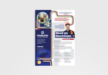 Electrician Service Poster Layout
