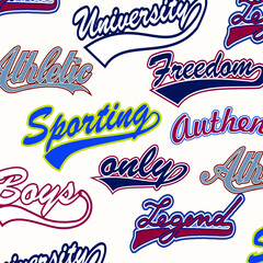 Vintage labels athletic sport typography, t-shirt graphics, vectors - 422829479